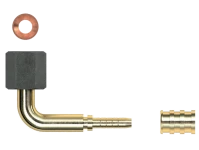 Gomax Press-Anschluss 7/16 UNF KCA02M Quadra DN4 90 Grad (Pack=10Stck)