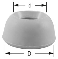 Gummi-WC Spuelrohrverbinder,fuer Spuel- kasten, alter Einlauf 48 mm, weiss