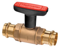 HEIMEIER GLOBO H-HZ-Kugelhahn 22x22 mm mit Viega Pressanschluss, Rotguss
