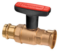 HEIMEIER GLOBO P-S Pumpen-Kugelhahn mit Viega Pressanschluss, 1 1/4" x 35 mm