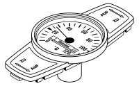 HEIMEIER Thermometer f. GLOBO Kugelhahn H,P u.P-S,zum Nachruesten,(DN 10-32) rot