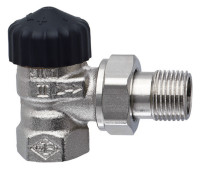 HEIMEIER Thermostat-Ventilunterteil 1" Nr.2201,E-Form,o.Fuehler,Rotguss vern.