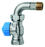 HEIMEIER Thermostat-Ventilunterteil R1/2 Nr.2244-02,m.Bogenvers.,D-Form,Rotg.vern