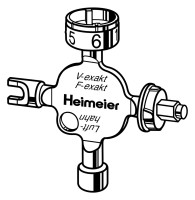 HEIMEIER Universalschluessel f. V/F-exakt, Regulux, Vekolux, B-Kopf