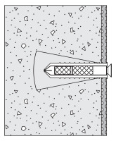 HEWI Befestigungsart BM 11.2, f.Stuetz- klappgriffe mit integrierter Wandplatte