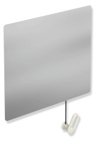 HEWI Kippspiegel 60x54cm,mit Seil- umlenkung, 801.01.100, weiss