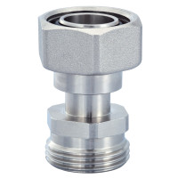 HUMMEL Teleskop Adapter 3/4",Auszugsmass 16 mm, f.Anschluesse horizontal/vertikal