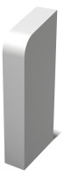 HZ- Endstueck ES BD rechts aus Kunstst., f. SLF u. SLF 2000,Nr.4135,Buche dunkel