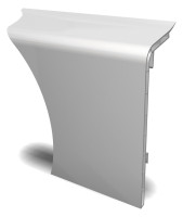 HZ-Sockelleiste lang SLL Profil, 2 Meter fuer Kabelkanal oder 3. Rohr, Nr.52380