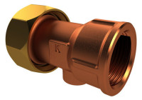 KEMPER Anschlussverschraubung DN 40 IG 11/2", flachd., o.E.,Rotguss,Nr.47606