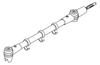 KERMI Multimax Stabil.moeglichk. WTF zu Nova, Laenge 700 mm, silber