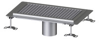KESSEL-Kastenrinne Ferrofix Klebeflansch H: 15 mm, 300 x 550 mm