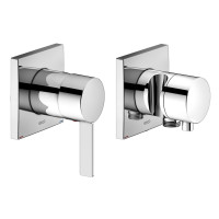 KEUCO EHM-Set IXMO chrom Rosetten eck. f. Funktionsheinheit