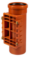KG-Reinigungsrohr aus PVC DN 125 mit eckiger Reinigungsoeffnung
