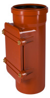 KG-Reinigungsrohr aus PVC DN 150 mit eckiger Reinigungsoeffnung