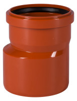 KG-Uebergangsrohr DN 125 x 100 exzentrische Ausfuehrung
