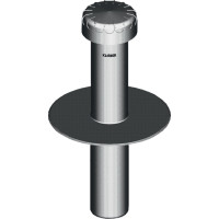 KLOEBER Flachdachentluefter Typ KF 6050 schwarz, 100 mm (1 tlg.)