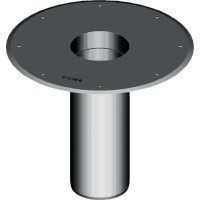 KLOEBER Luefterunterteil Typ KF 6510 Flachdacheinlauf schwarz, 100 mm