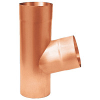 Kupfer-Abzweig 72 Grad, 100 x 60 mm
