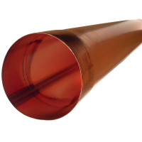 Kupfer Regenfallrohr,geschweisst m.Muffe in Lg a 2m, 60mm/0,6 p.m.