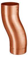 Kupfer Sockelknie (Etagebogen) 80 mm Ausladung 60 mm
