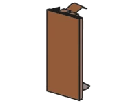 Licatec Endstück CK braun 110x60mm f.Installationskanal