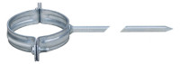 LORO-X Rohrschelle, verzinkt, mit ver- laengertem Schlagstift, DN100,200mm lang