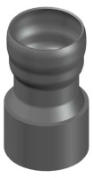 LORO-X Uebergangs-Stueck mit Muffe 40 mm x 11/2 Innengewinde, Nr. 726x