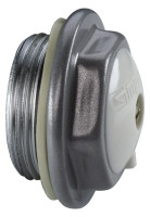 Luftstopfen, links 11/4", Nr.F10910, ge- stanzt,Ventil Ms-Vernick.mit Schutzkappe