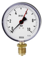 Manometer 1/2"x100 mm, unten 0-10 bar, Typ 111.10