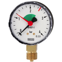 Manometer 1/2"x80 mm, unten 0-4 bar
