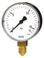 Manometer 1/4"x63 mm, unten 0-4 bar