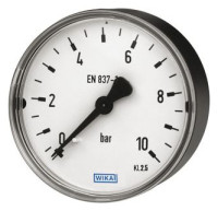 Manometer f. DMI 1/4"x63 mm, hinten 0-10 bar, Typ 111.10
