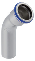MAPRESS Bogen 45 Grad,Innen x Aussen aus Edelstahl, 76,1 mm, Nr. 32709