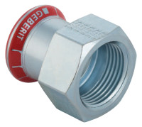 MAPRESS C-Stahl Uebergangsstueck mit I.-Gewinde, 22 mm x 1/2", Nr. 21805