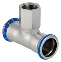 MAPRESS T-Stueck aus Edelstahl mit IG 88,9 x 3/4" x 88,9 mm, Nr. 31331