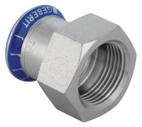 MAPRESS Uebergangsstueck aus Edelstahl mit IG, 22 mm x 1/2", Nr. 31805