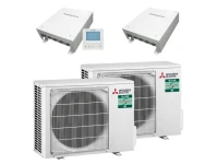 Mitsubishi WP Kaskaden-Set ZM10C Power 2x PUZ-ZM50 / 1x IF013 / 1x SIF013 R32
