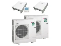 Mitsubishi WP Kaskaden-Set ZM14C Power 2x PUZ-ZM71 / 1x IF013 / 1x SIF013 R32