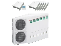 Mitsubishi WP Kaskaden-Set ZM150C Power 6x PUZ-ZM250 / 1x IF013 / 5x SIF013 R32