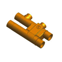 MS-Kreuzungsfitting f. Zweirohrheizung 15x15x15 mm, Innenloetanschluss