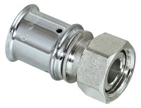 MULTITUBO G2 Metall-Press-Verschraub. IG 32 x 1 1/4" IG, Messing verzinnt