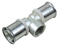 MULTITUBO Press-T-Stueck mit IG 40 mm x 1" x 40 mm