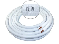 Novaer vorisoliertes Kupferrohr Doppel 3/8 Zoll-5/8 Zollx0,8  (20m Bund)