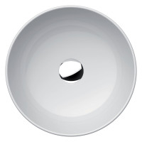 OPTIMA L 1.2 Aufsatzwaschtisch rund, 42 cm, o. Hahnl., weiss, OPTIMA-Clean+
