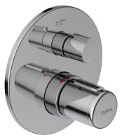 OPTIMA L 1.2 Farbset f. UP- Wannen- Thermost., mit Absperrung, verchromt