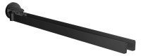 OPTIMA L 1.2 Handtuchhalter, schwenkbar, 422 mm, 2-armig, schwarz-matt