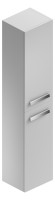 OPTIMA L 1.2 Hochschrank mit 2 Tueren, revers., 1650x350x303 mm, weiss hochgl.