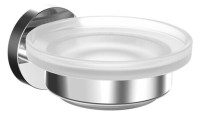 OPTIMA L 1.2 Seifenhalter Glasteil satiniert, verchromt
