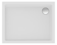 OPTIMA L Acryl-Brausewanne, 120 x 100 x 2,5 cm, weiss